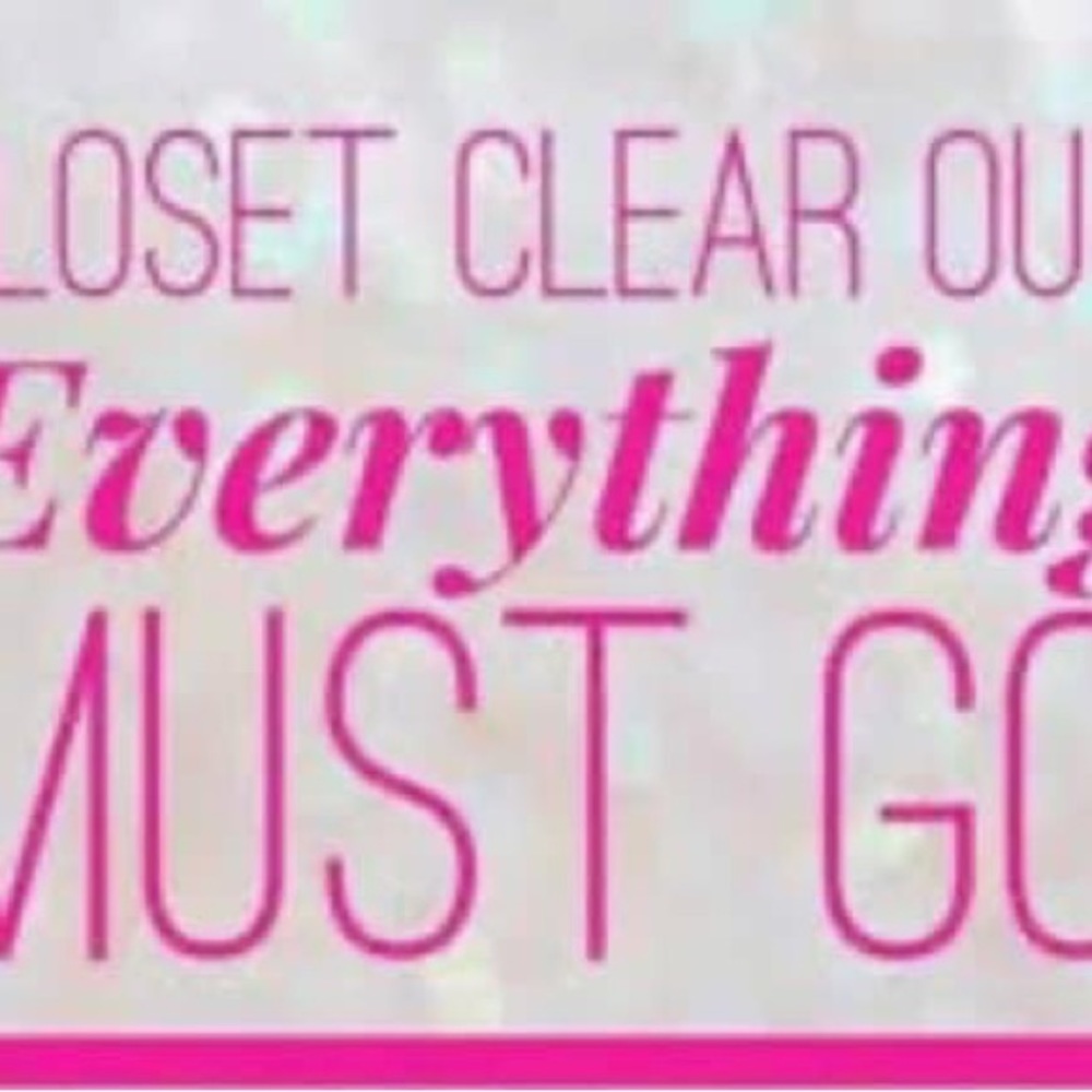 What’s left in my closet must go!